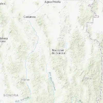 Map showing location of Nacozari de García (30.374890, -109.688980)