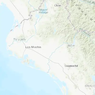 Map showing location of Naranjo (25.806330, -108.481270)