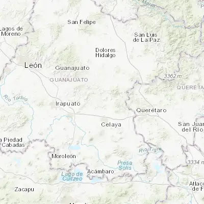 Map showing location of Neutla (20.708000, -100.839570)