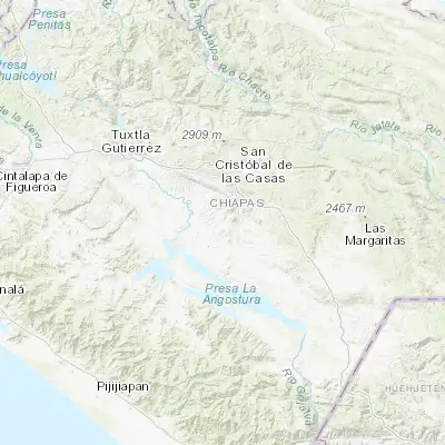 Map showing location of Nicolás Ruiz (16.437140, -92.585220)