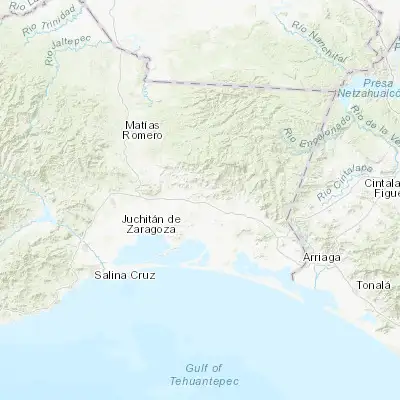 Map showing location of Niltepec (16.564010, -94.613730)