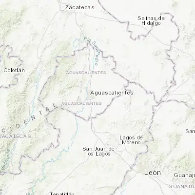 Map showing location of Norias del Paso Hondo (21.861770, -102.206810)