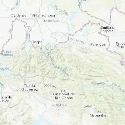 Map showing location of Nueva Esperanza (17.247460, -92.455240)