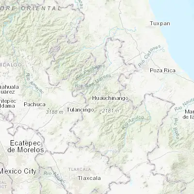 Map showing location of Nuevo Necaxa (20.210490, -98.006570)