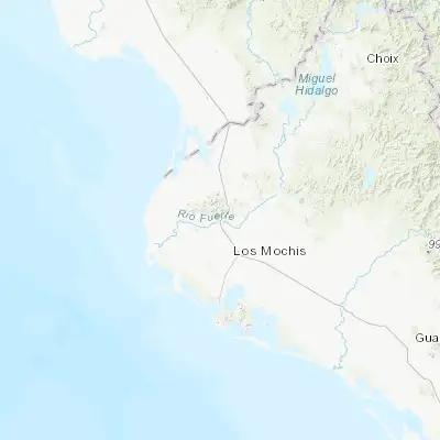 Map showing location of Nuevo San Miguel (25.963060, -109.054010)