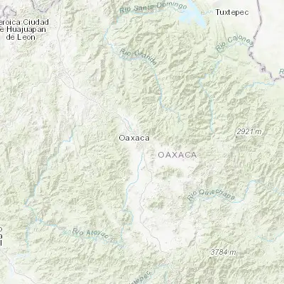 Map showing location of Oaxaca (17.065420, -96.723650)