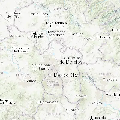 Map showing location of Ojo de Agua (19.680280, -99.010000)