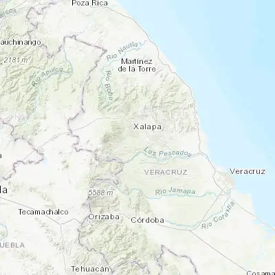 Map showing location of Pacho Nuevo (19.477170, -96.878420)