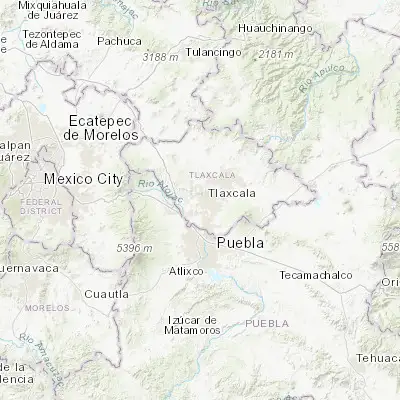Map showing location of Panotla (19.316190, -98.270130)