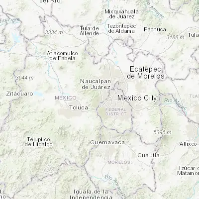 Map showing location of Paraje el Mirador (19.399440, -99.326940)