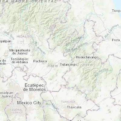 Map showing location of Parque Urbano Napateco (20.142780, -98.340830)
