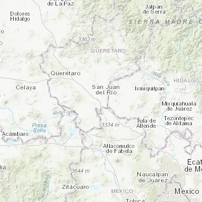Map showing location of Paso de Mata (20.342300, -99.927120)