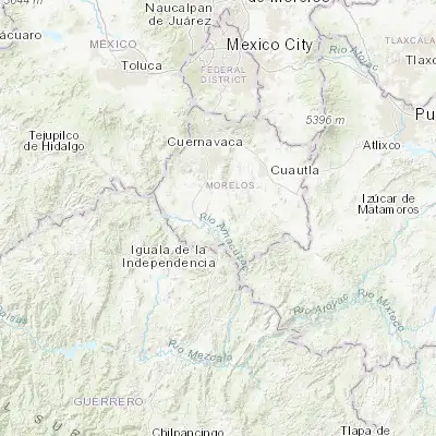 Map showing location of Pedro Amaro (18.596390, -99.173060)