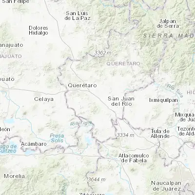 Map showing location of Pedro Escobedo (20.499630, -100.142780)