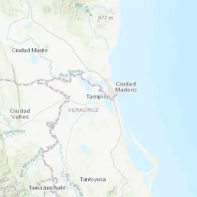 Map showing location of Perseverancia (22.219900, -97.996270)