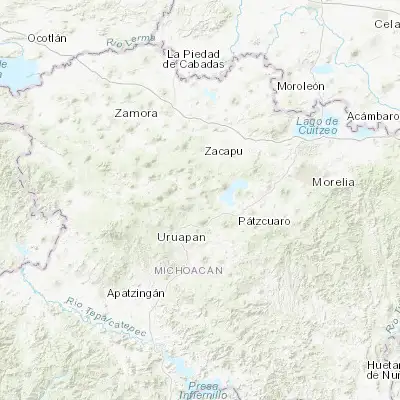 Map showing location of Pichátaro (19.572890, -101.807370)