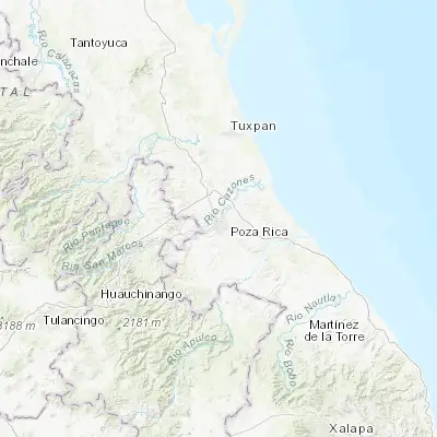 Map showing location of Plan de Ayala (20.548890, -97.471290)