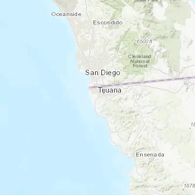 Map showing location of Pórticos de San Antonio (32.442500, -117.034170)