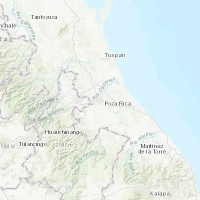 Map showing location of Poza Rica de Hidalgo (20.533150, -97.459460)