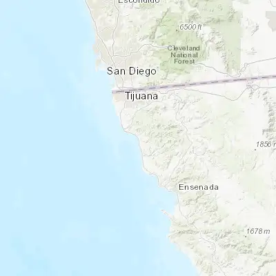 Map showing location of Primo Tapia (32.222260, -116.913900)