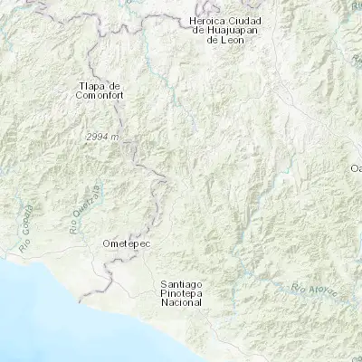 Map showing location of Putla Villa de Guerrero (17.026300, -97.928540)