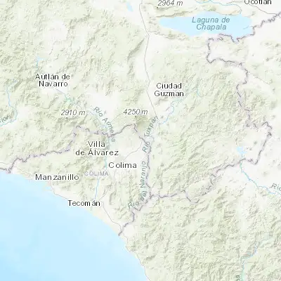 Map showing location of Quesería (19.387080, -103.572430)