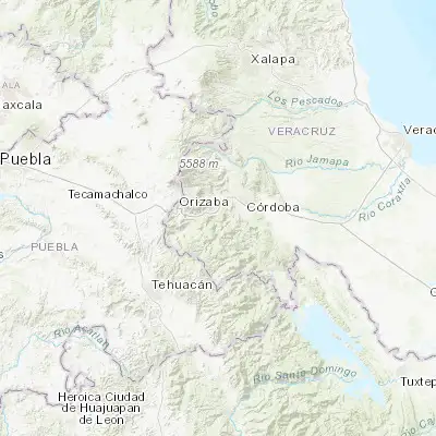 Map showing location of Rafael Delgado (18.810140, -97.071720)