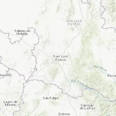 Map showing location of Rancho Nuevo (22.222160, -100.922870)