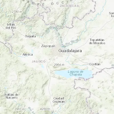 Map showing location of Real del Valle (El Paraíso) [Fraccionamiento] (20.545560, -103.369720)