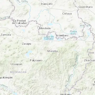 Map showing location of Real Hacienda (Metrópolis) (19.750560, -101.196940)