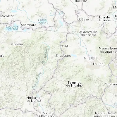 Map showing location of Rincón de Nicolás Romero (Cedros Tercera Manzana) (19.413610, -100.297500)