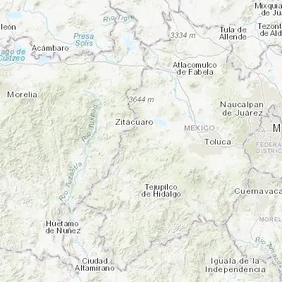 Map showing location of San Agustín de las Palmas (19.326070, -100.149110)