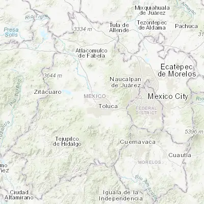 Map showing location of San Andrés Cuexcontitlán (19.358920, -99.621510)