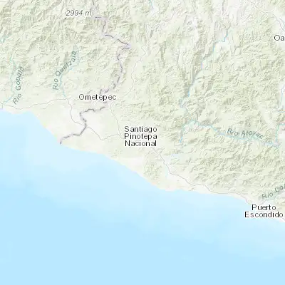 Map showing location of San Andrés Huaxpaltepec (16.329520, -97.916470)