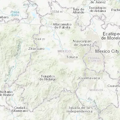 Map showing location of San Antonio Acahualco (19.274000, -99.771690)
