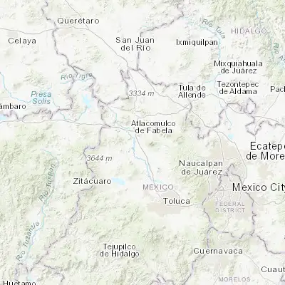 Map showing location of San Antonio Enchisi (19.754720, -99.816670)