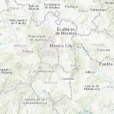 Map showing location of San Antonio Tecómitl (19.217780, -98.988060)