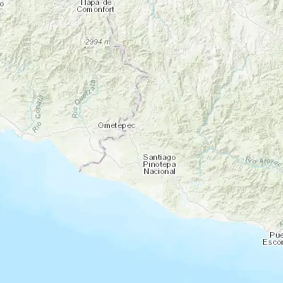 Map showing location of San Antonio Tepetlapa (16.543910, -98.065510)