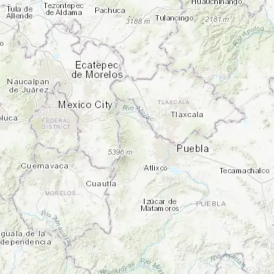 Map showing location of San Antonio Tlatenco (19.173390, -98.499960)