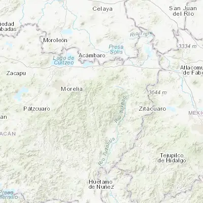Map showing location of San Antonio Villalongín (19.534560, -100.752710)