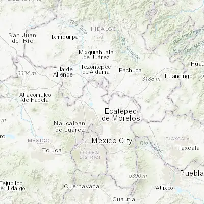 Map showing location of San Bartolo Cuautlalpan (19.815100, -99.010440)