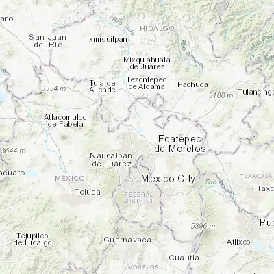 Map showing location of San Bartolo Tlaxihuicalco (19.730940, -99.159720)