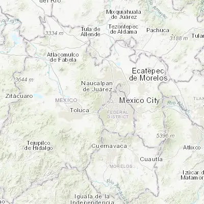 Map showing location of San Bartolomé Coatepec (19.397760, -99.312110)