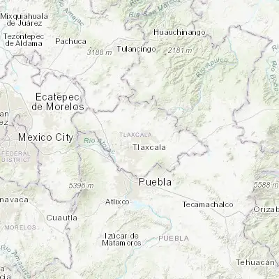 Map showing location of San Benito Xaltocan (19.405940, -98.166830)