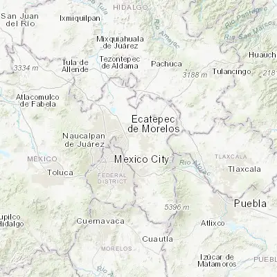 Map showing location of San Cristóbal Nexquipayac (19.580100, -98.930530)