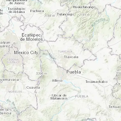 Map showing location of San Damián Texoloc (19.278330, -98.285440)