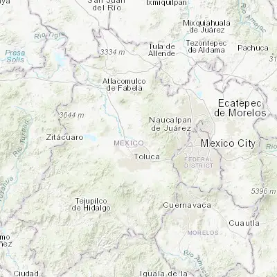 Map showing location of San Diego Alcalá (19.451210, -99.621150)
