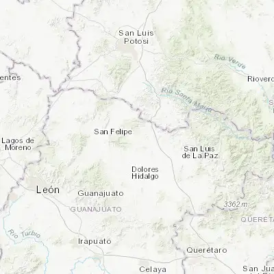 Map showing location of San Diego de la Unión (21.467490, -100.873100)