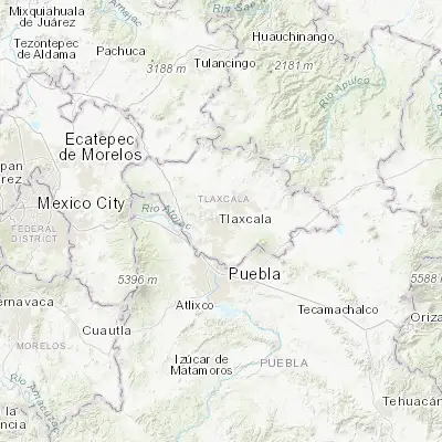 Map showing location of San Esteban Tizatlán (19.339110, -98.213740)
