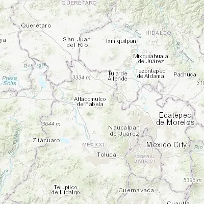 Map showing location of San Felipe Coamango (19.859020, -99.606750)